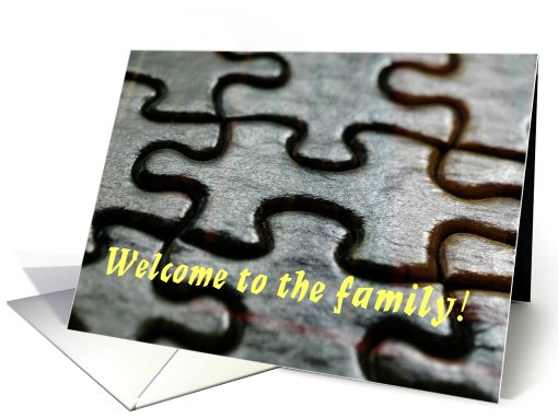 Welcome to the family card (452727)