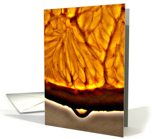 Orange drip card (553487)