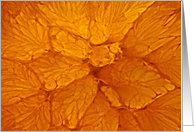 Orange stained glass card