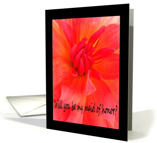 Maid of Honor invitation card (572287)
