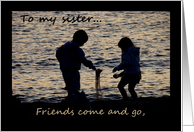 Sister, friend card