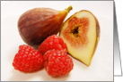 Figs & raspberries card