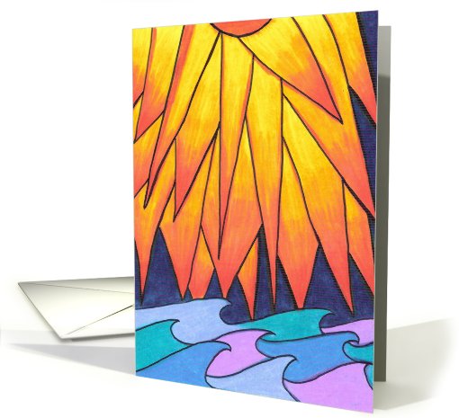 Blank - Sunkissed Waves card (453234)