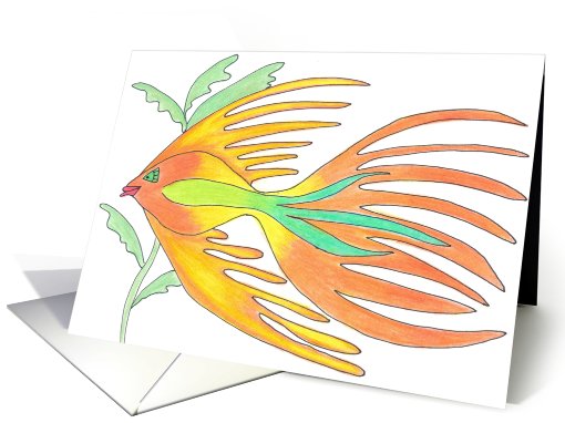 Blank - Goldie Goldfish card (465432)