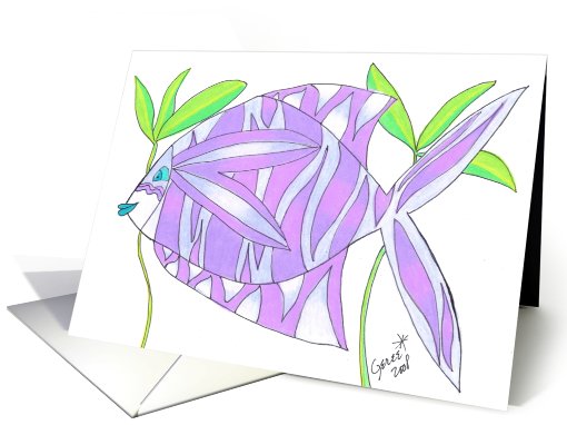 Blank - Lilac card (465434)