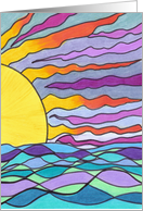 Blank-sunset card