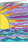 Blank-sunset card