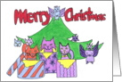 Merry Christmas - Kitty Cats card