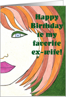 Happy Birthday Ex Wife card