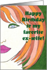 Happy Birthday Ex Wife card