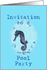 Pool Party Invitation card