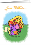 Just A Note - Mouse card