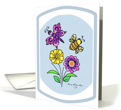 Petals & Wings card (420077)