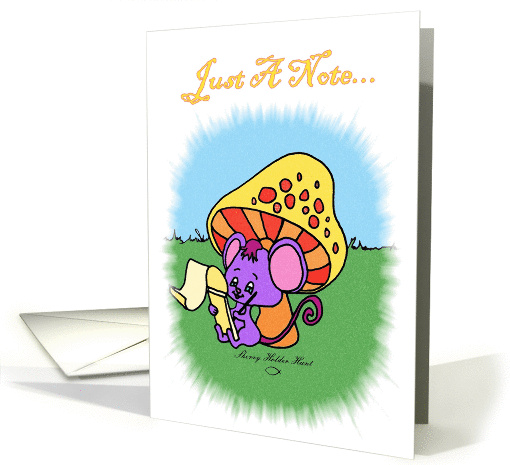 Mushroom Mouse - Miss You card (421619)
