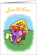 Mushroom Mouse - Miss You card
