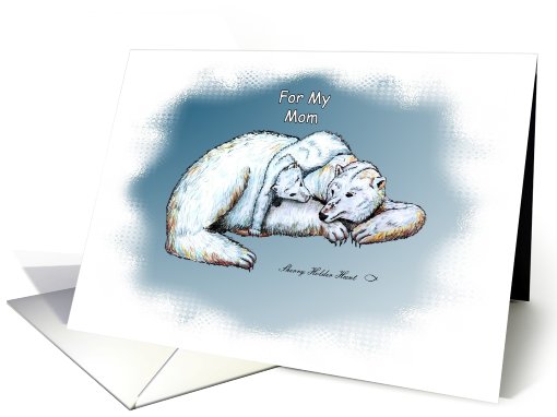 Polar Bear - Mom, Thank you card (422199)