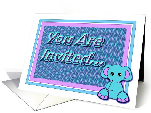 Baby Elephant card (422205)