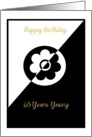 65 yrs, Happy Birthday, Stylish Lady card