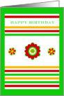 Happy Birthday, Mexican Celebration, blank inside card