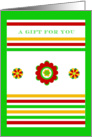 Money Enclosed,A Gift For You, Mexican Celebration card