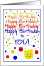 from Cat, Happy Birthday to YOU! card