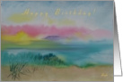 from both of us, Happy Birthday!, Misty Mountain Island card