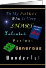 fr. Both of Us to Father, Happy Father’s Day Compliments, Humor card