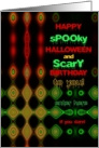 Happy Birthday on Halloween! Hypnotic and Scary card
