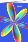 Hello!, Rainbow Flower card