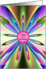 Happy 6th Birthday To You! Rainbow Petals card