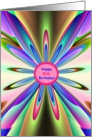 Happy 9th Birthday To You! Rainbow Petals card