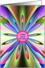 Happy 101st Birthday To You! Rainbow Petals card