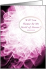 Sister, Maid of Honor, Invitation, Wedding Party, Fancy Folds card