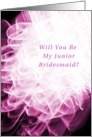 Junior Bridesmaid, Invitation, Wedding Party, Fancy Folds card