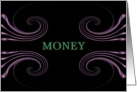 Money Enclosed, Congratulations!, Swirls and Crystal Look card