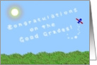 Congratulations, Academic Achievement, Good Grades, Skywriter card