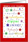 Congratulations, Academic Achievement,Dean’s List, Compliments card