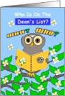 Congratulations, Academic Achievement,Dean’s List,Wise Owl card