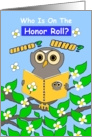 Congratulations, Academic Achievement, Honor Roll,Wise Owl card