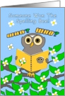 Congratulations, Academic Achievement, Spelling Bee, Wise Owl card