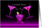 Invitation,Cocktail Party for Two, Male and Female Drinks card
