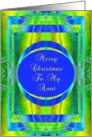 Aunt, Christmas Glory card