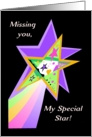 Missing You, Husband, Special Shooting Star, Stars within Stars card