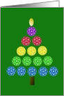 Merry Christmas Tree, Pretty Ornament Tree card