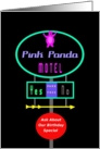 Adult, Sexy, Birthday, Pink Panda Motel card