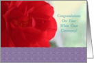 WCC, Congratulations on Your White Coat Ceremony! Beautiful Bloom card