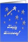 Happy Birthday! Shooting Star card