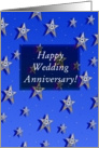 Happy Wedding Anniversary from both of us! Super Stars with Flowers card