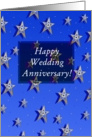 Happy Wedding Anniversary! Super Stars with Flowers card