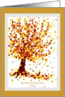 Autumnal Equinox, Maple Tree in Autumn, 2015 card